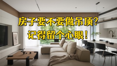 房子到底要不要做吊頂？記得留個心眼！