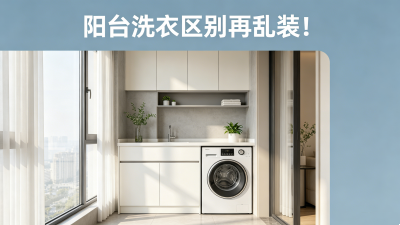 陽臺(tái)洗衣區(qū)別再亂裝了！這4種尺寸布局總有一款適合你！