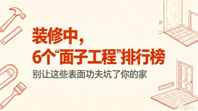 裝修“面子工程”排行榜：這6個(gè)坑，勸你2026別再跟風(fēng)了！