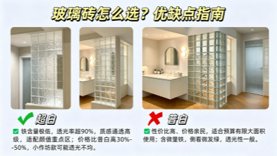 玻璃磚怎么選｜優(yōu)缺點(diǎn)指南?小白閉眼入