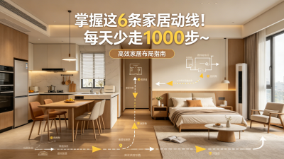 掌握這6條家居動線！每天少走1000步~