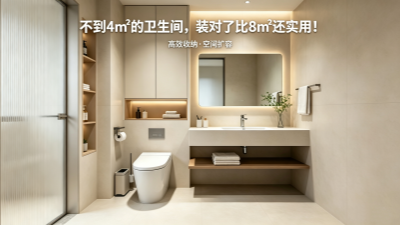 不到4㎡的衛(wèi)生間，裝對了比8㎡還實(shí)用！
