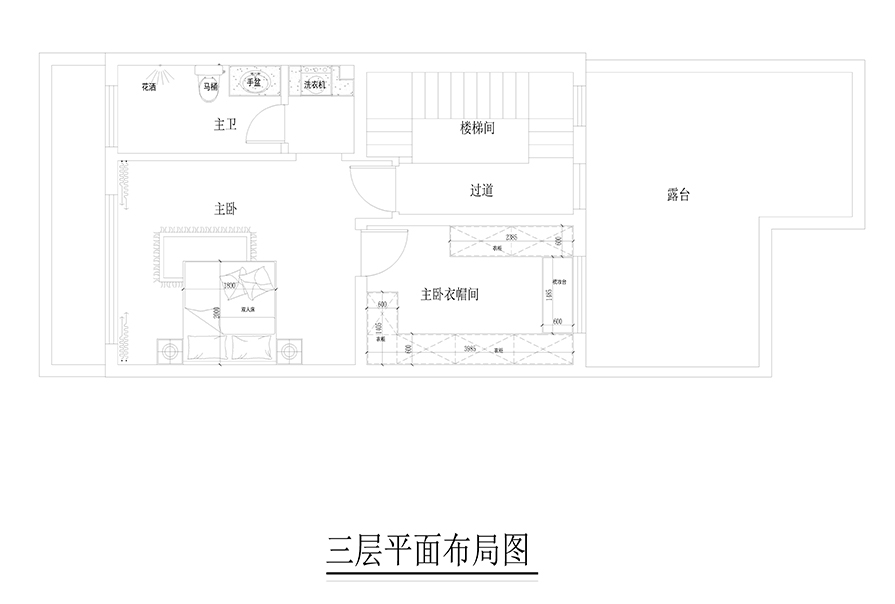 三樓平面圖現(xiàn)代簡約設(shè)計(jì)