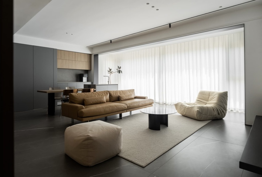城東春曉106㎡簡(jiǎn)約風(fēng)格三居室裝修案例