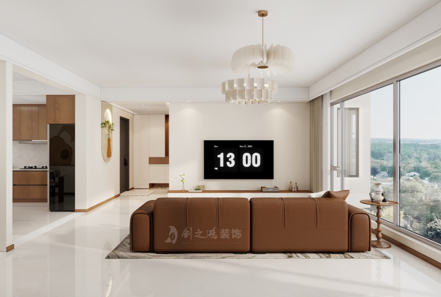 東亞新華國(guó)樾華府137㎡中古風(fēng)格三居室原創(chuàng)案例