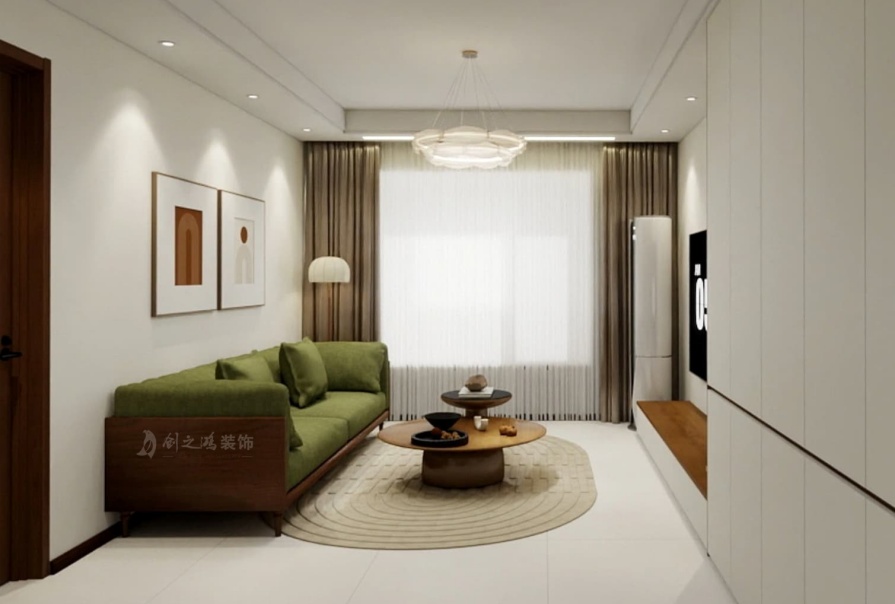 首創(chuàng)龍湖·天瑯85㎡原木風(fēng)格兩居室原創(chuàng)案例