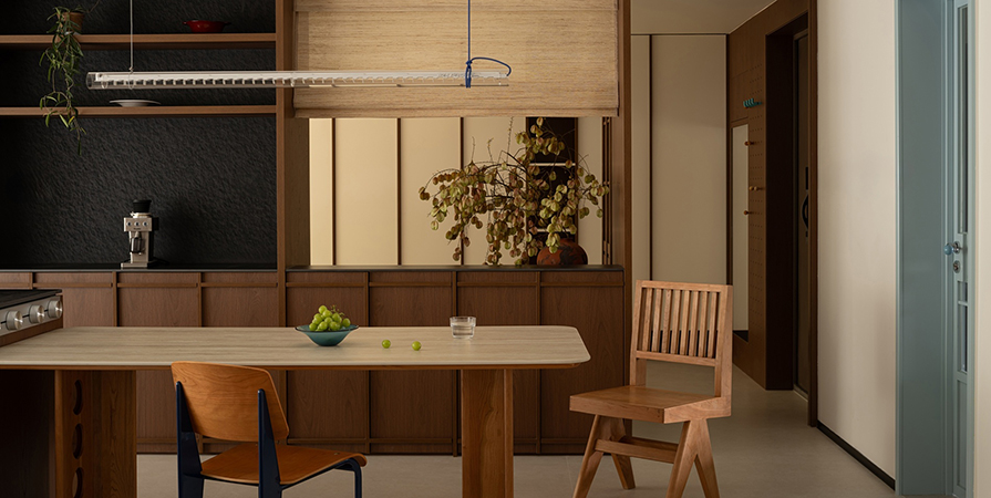 格調(diào)松蕉128㎡中古風(fēng)格三居室裝修案例
