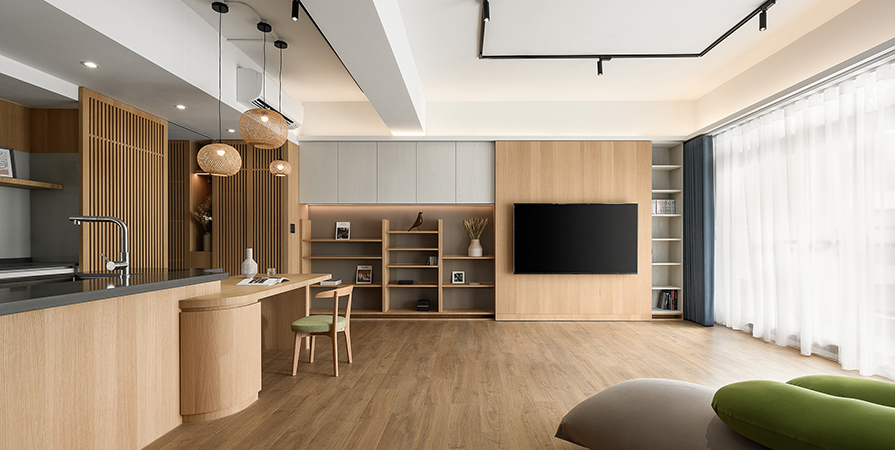 中車·中環(huán)學(xué)府90㎡簡約風(fēng)格三居室裝修案例